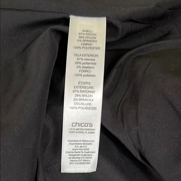 Chico’s Women's Red Jacket with Gold Zipoer Accents and Pockets Like New, Medium - Picture 14 of 14